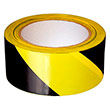 Лента оградительная черно-желтая ЛО-50, 50мм x 200м х 35мкм